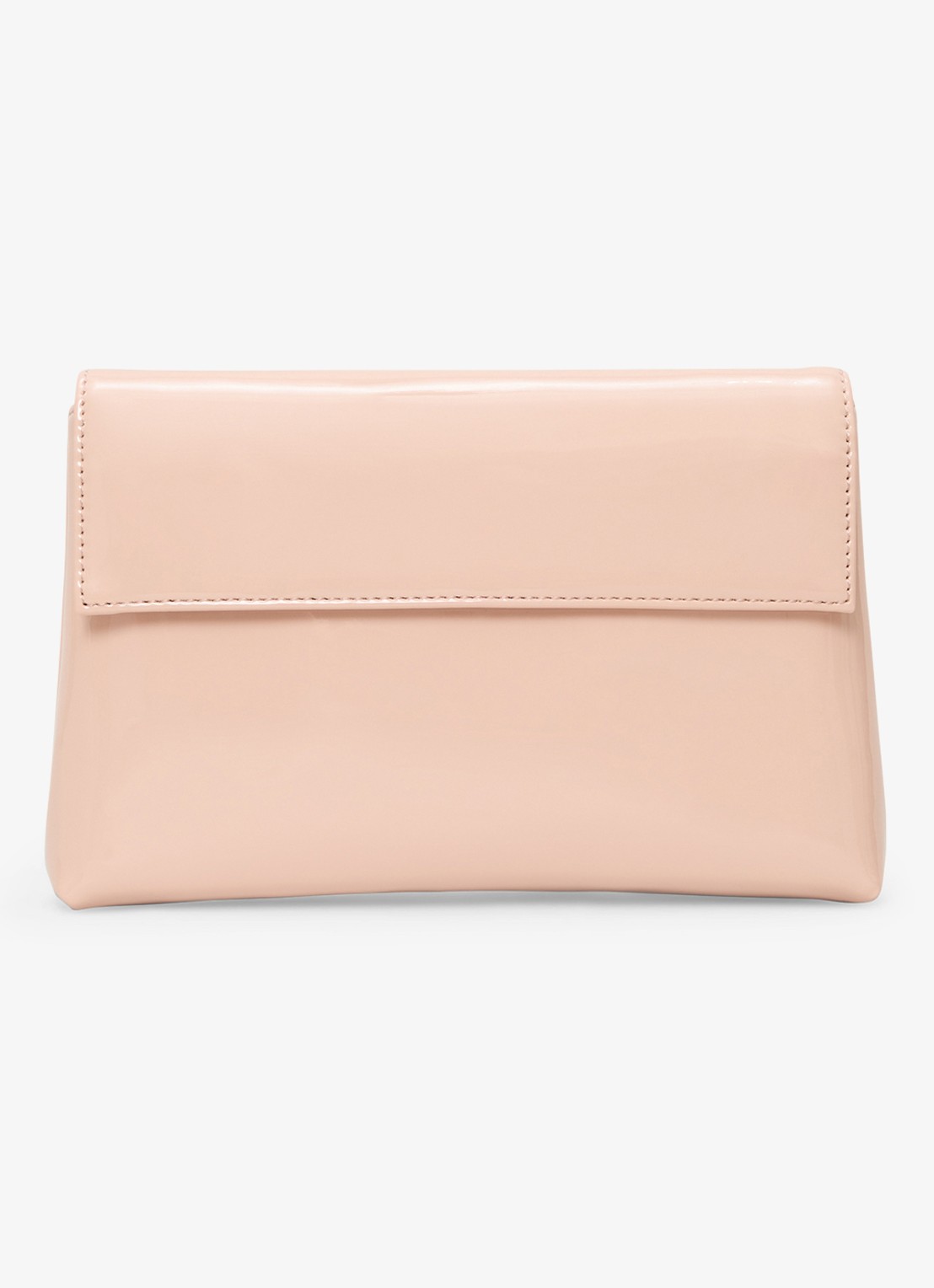 Phase Eight Clutch met lakfinish - voorkant oudroze