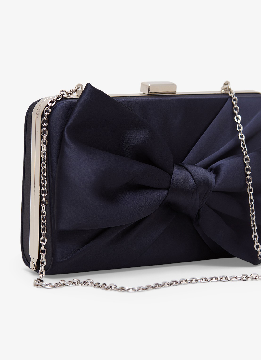 Phase Eight Clutch met strik detail - detail donkerblauw