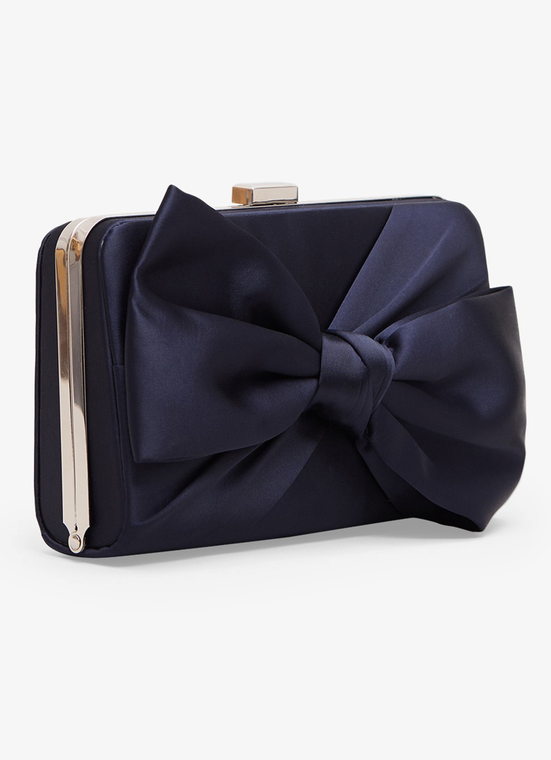 Phase Eight Clutch met strik detail - voorkant 8 donkerblauw
