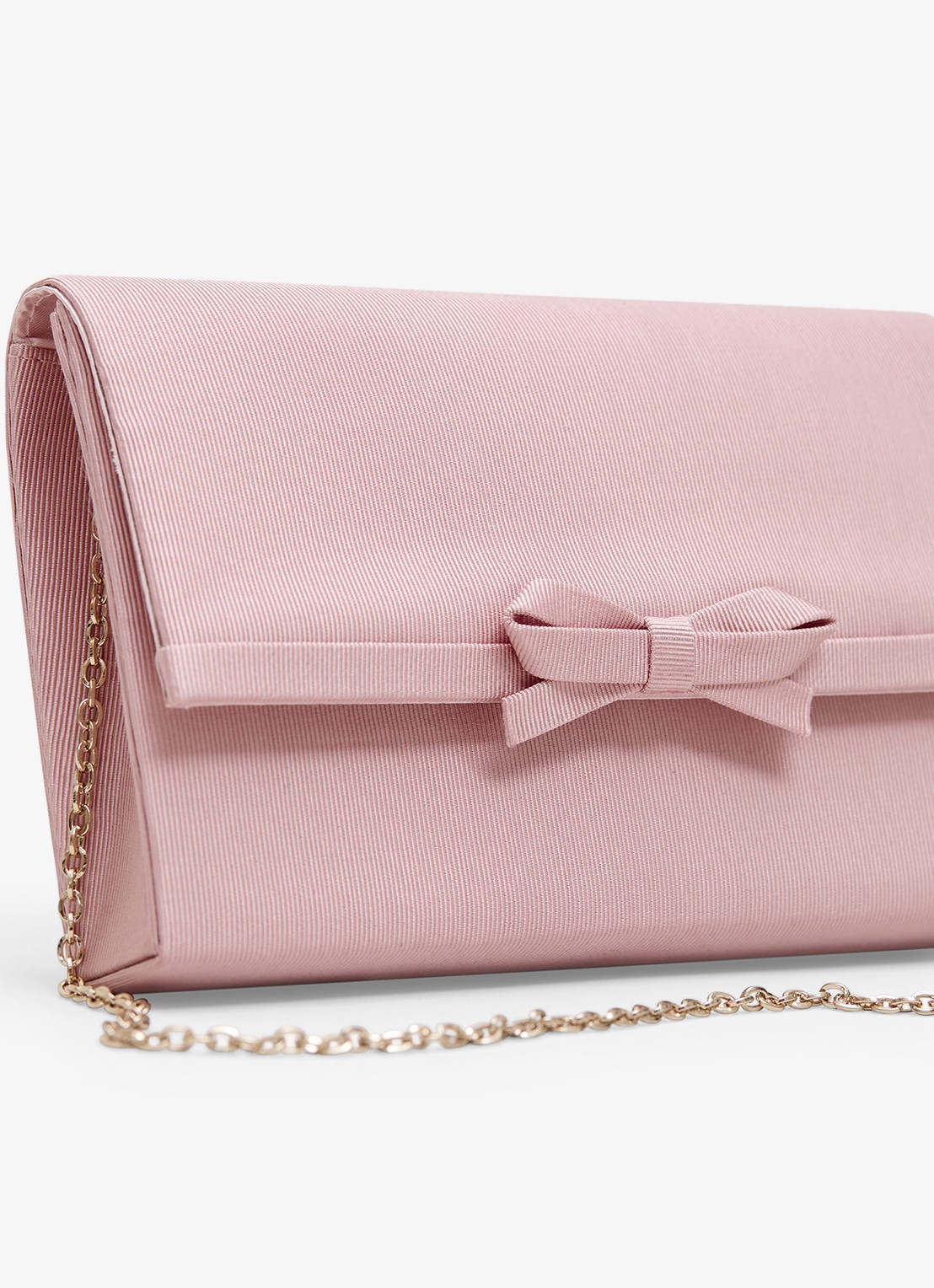 Phase Eight Clutch met strik detail - detail 3 oudroze