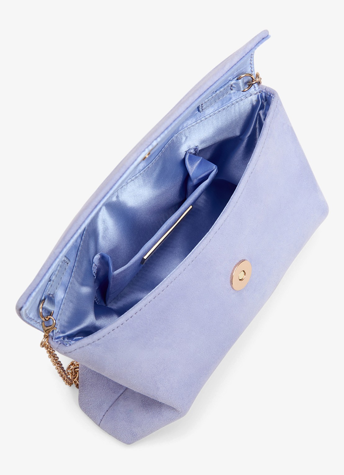 Phase Eight Clutch van suède met afneembare schouderriem - detail 4 paars