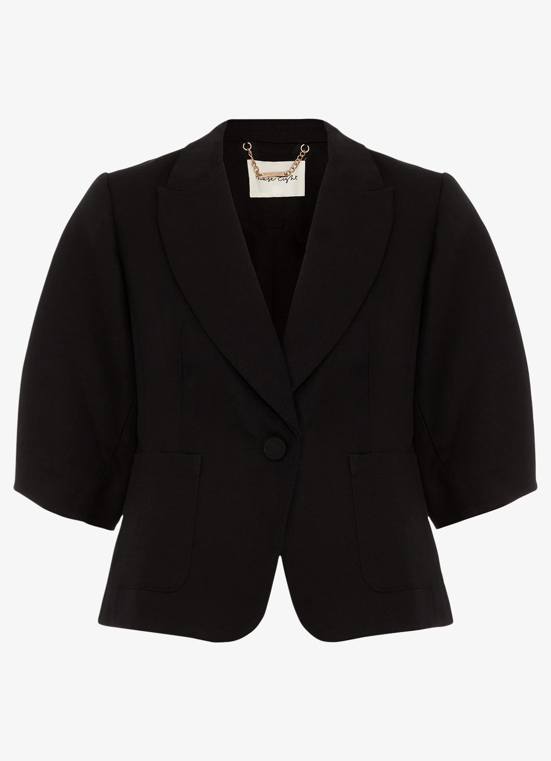 Phase Eight Coniston blazer met opgestikte zakken - voorkant zwart