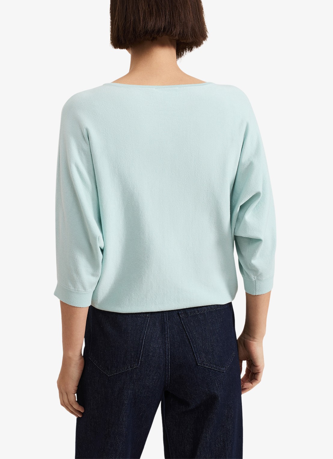 Phase Eight Cristine fijngebreide pullover met boothals - achterkant 3 mint