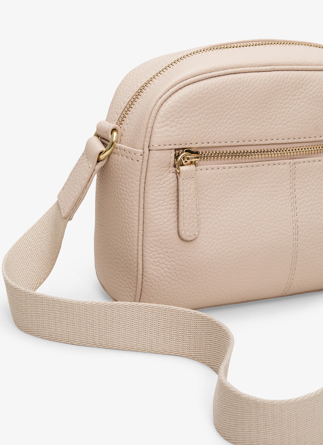 Phase Eight Crossbodytas van leer - achterkant 7 ivoor