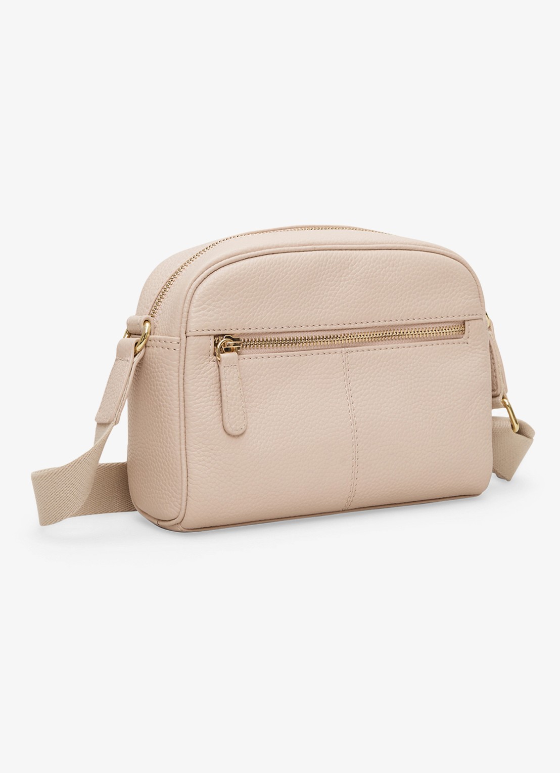 Phase Eight Crossbodytas van leer - voorkant 2 ivoor