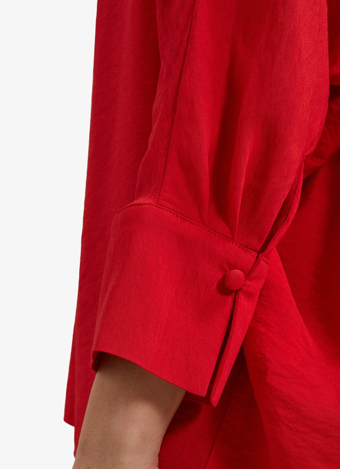 Phase Eight Cynthia blouse met V-hals - detail 4 rood