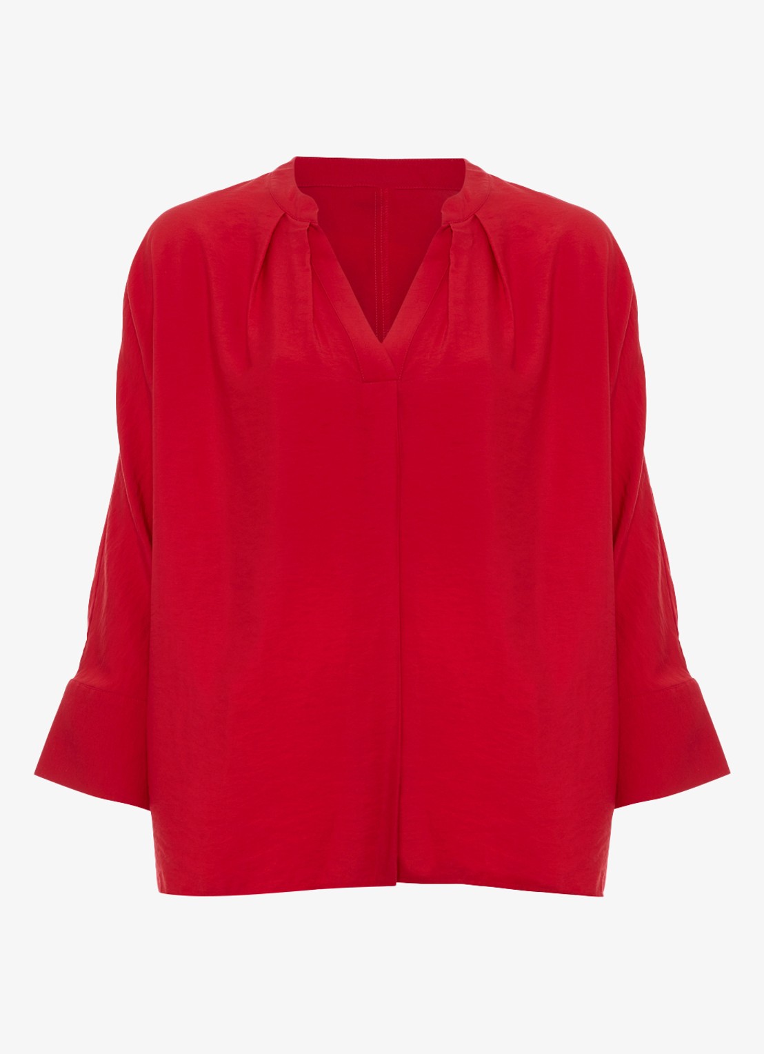 Phase Eight Cynthia blouse met V-hals - voorkant 7 rood