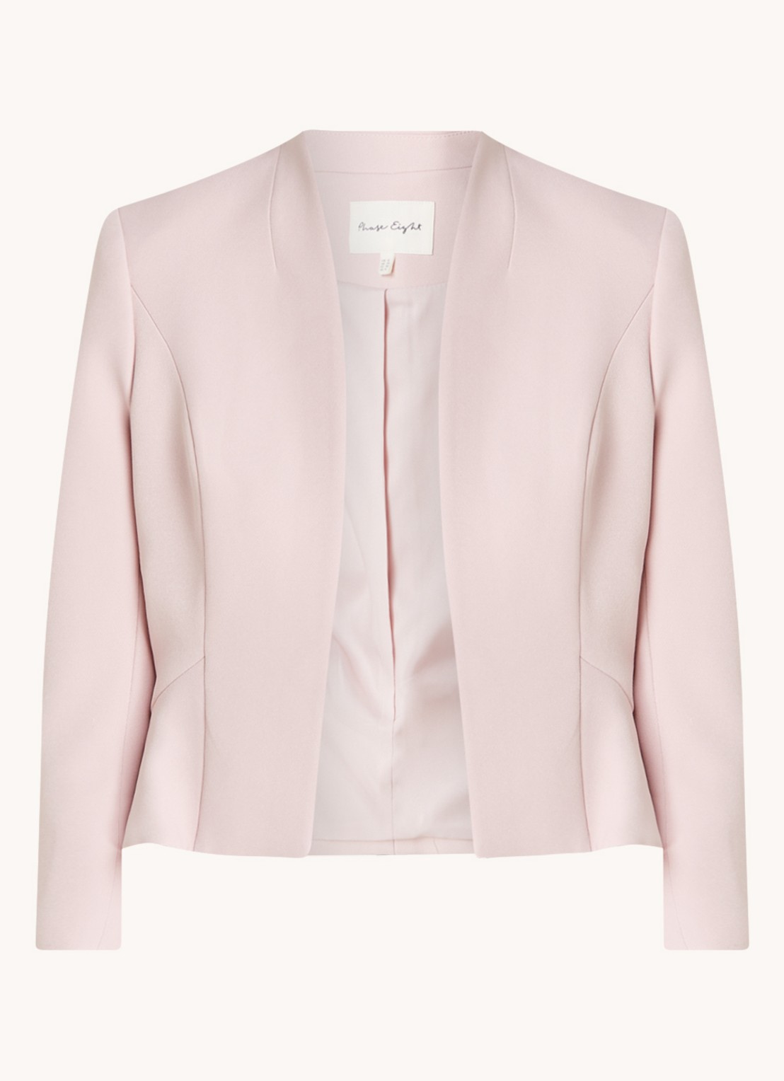 Phase Eight Daisy bolero met schoudervulling - voorkant lichtroze
