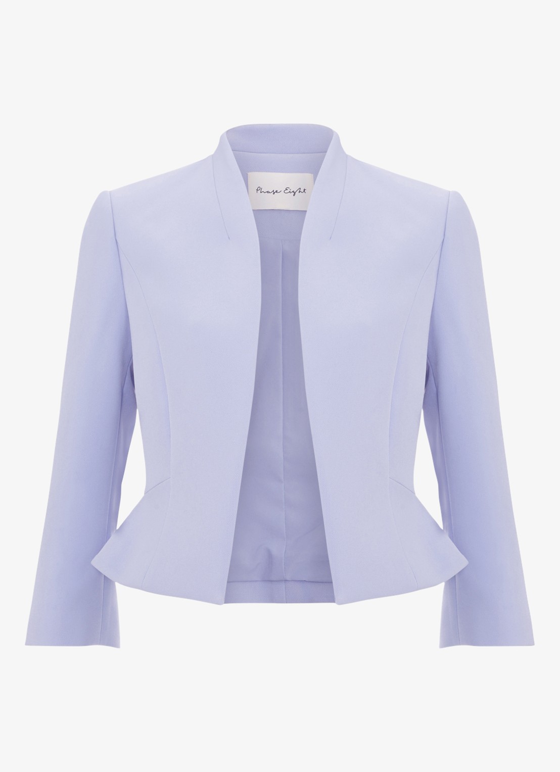 Phase Eight Daisy cropped blazer  - voorkant lichtblauw