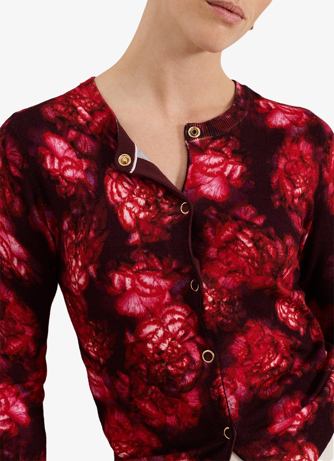 Phase Eight Dani blouse met bloemenprint - detail 6 rood