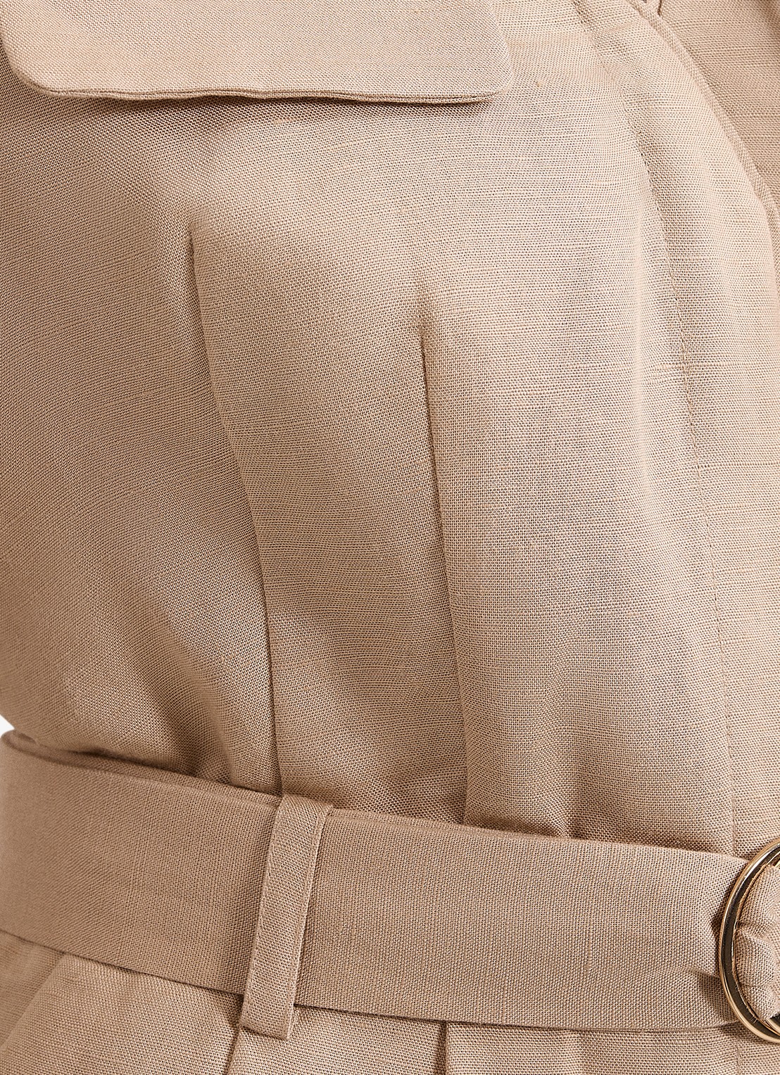 Phase Eight Daniela loose fit jumpsuit met strikceintuur - detail 4 beige