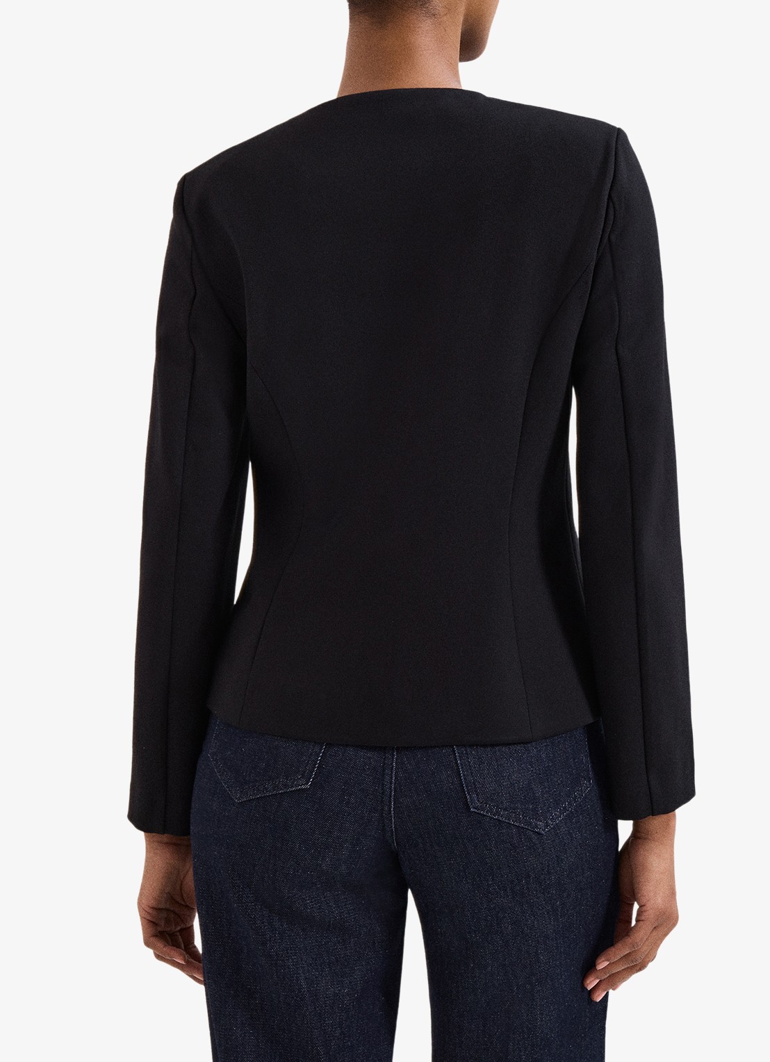 Phase Eight Danni blazer met schoudervulling - achterkant 7 zwart