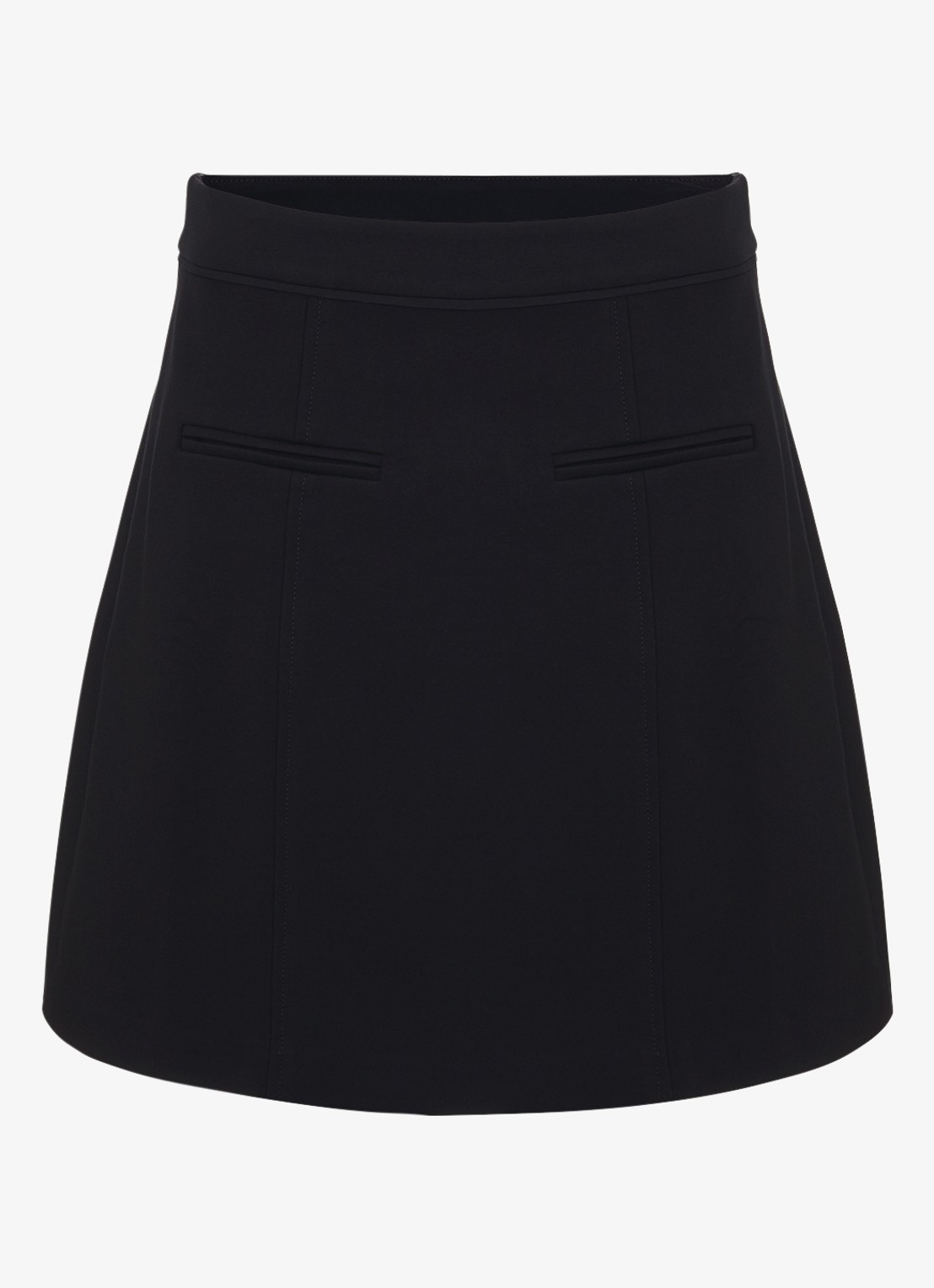 Phase Eight Danni mini rok met paspelzakken - voorkant zwart