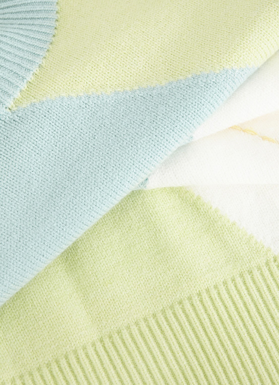 Phase Eight Darla fijngebreide trui met colour blocking - detail 7 lichtblauw