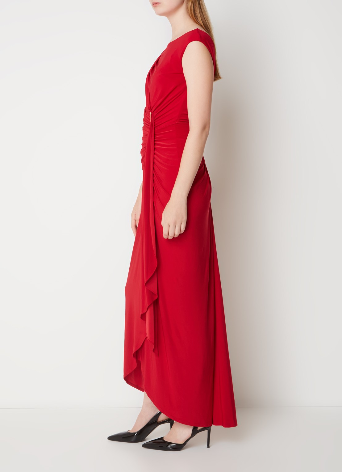 Phase Eight Donna Maxi Dress Scarlet 08 - voorkant 4 steenrood