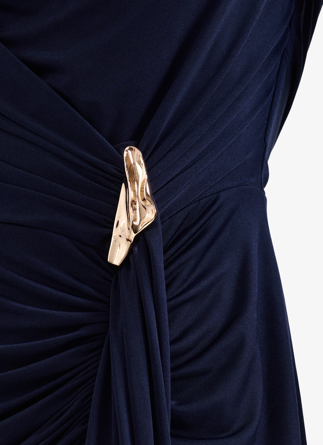 Phase Eight Donna maxi jurk met gedrapeerd detail - detail 6 donkerblauw