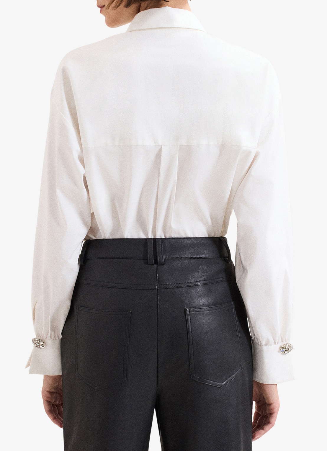 Phase Eight Dorothy blouse met strass - achterkant wit