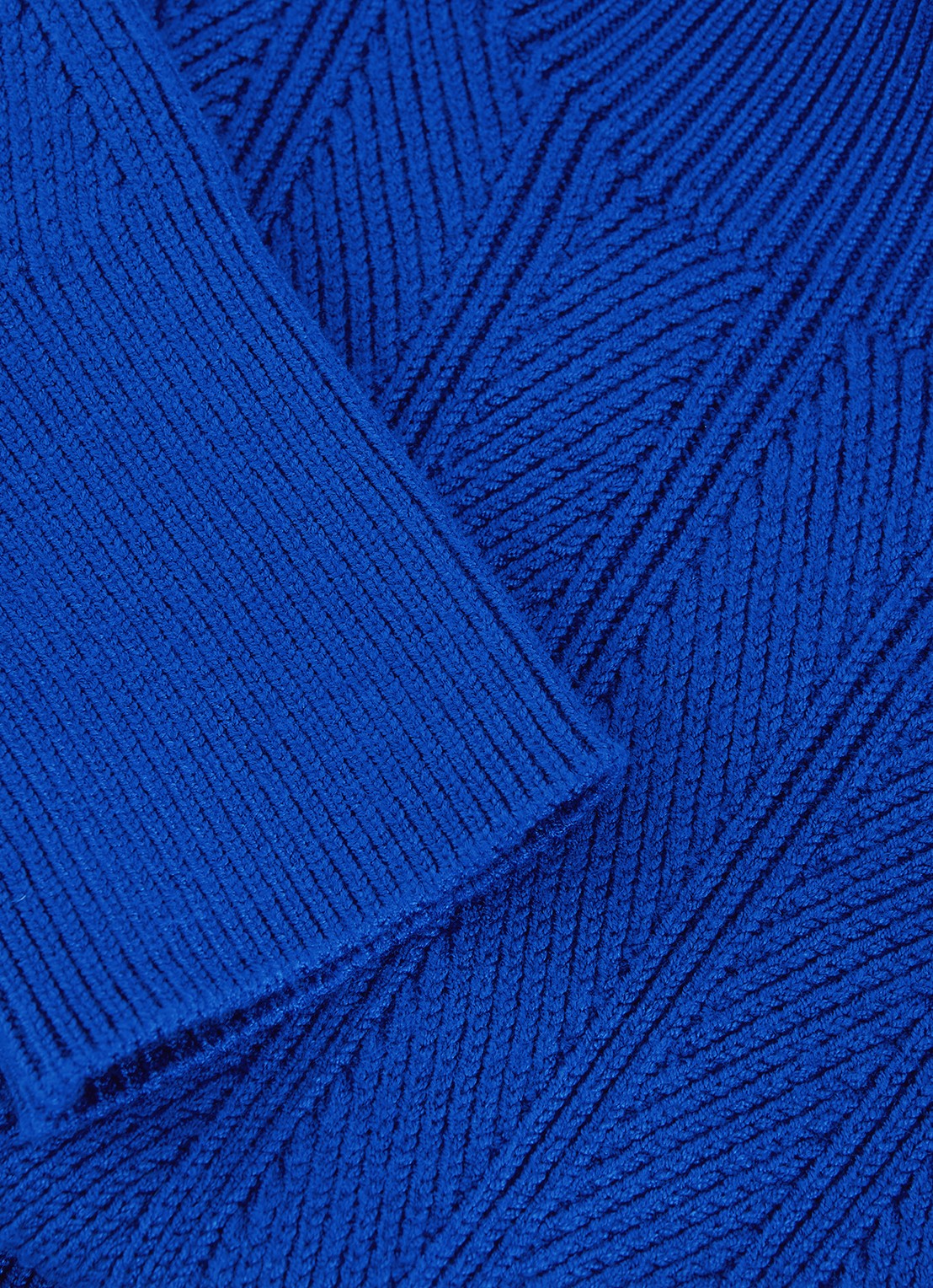Phase Eight Eleana grofgebreide midi trui-jurk met vleermuismouw - detail 7 donkerblauw