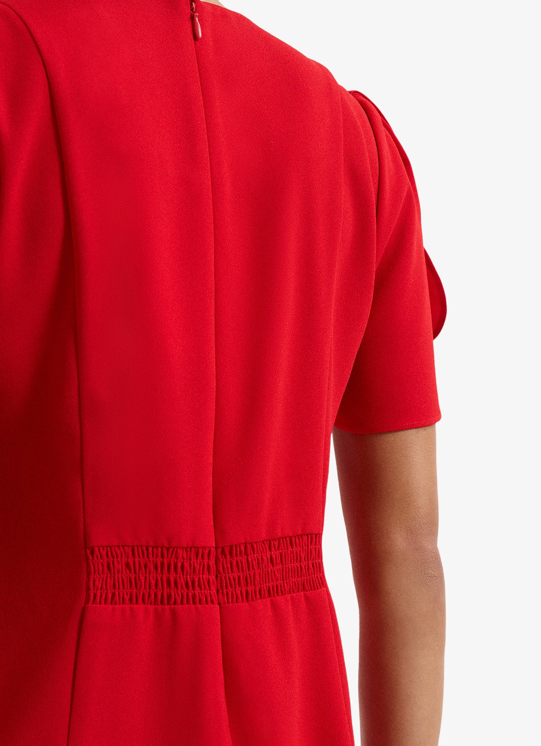 Phase Eight Elia mini jurk met pofmouw - detail 4 rood