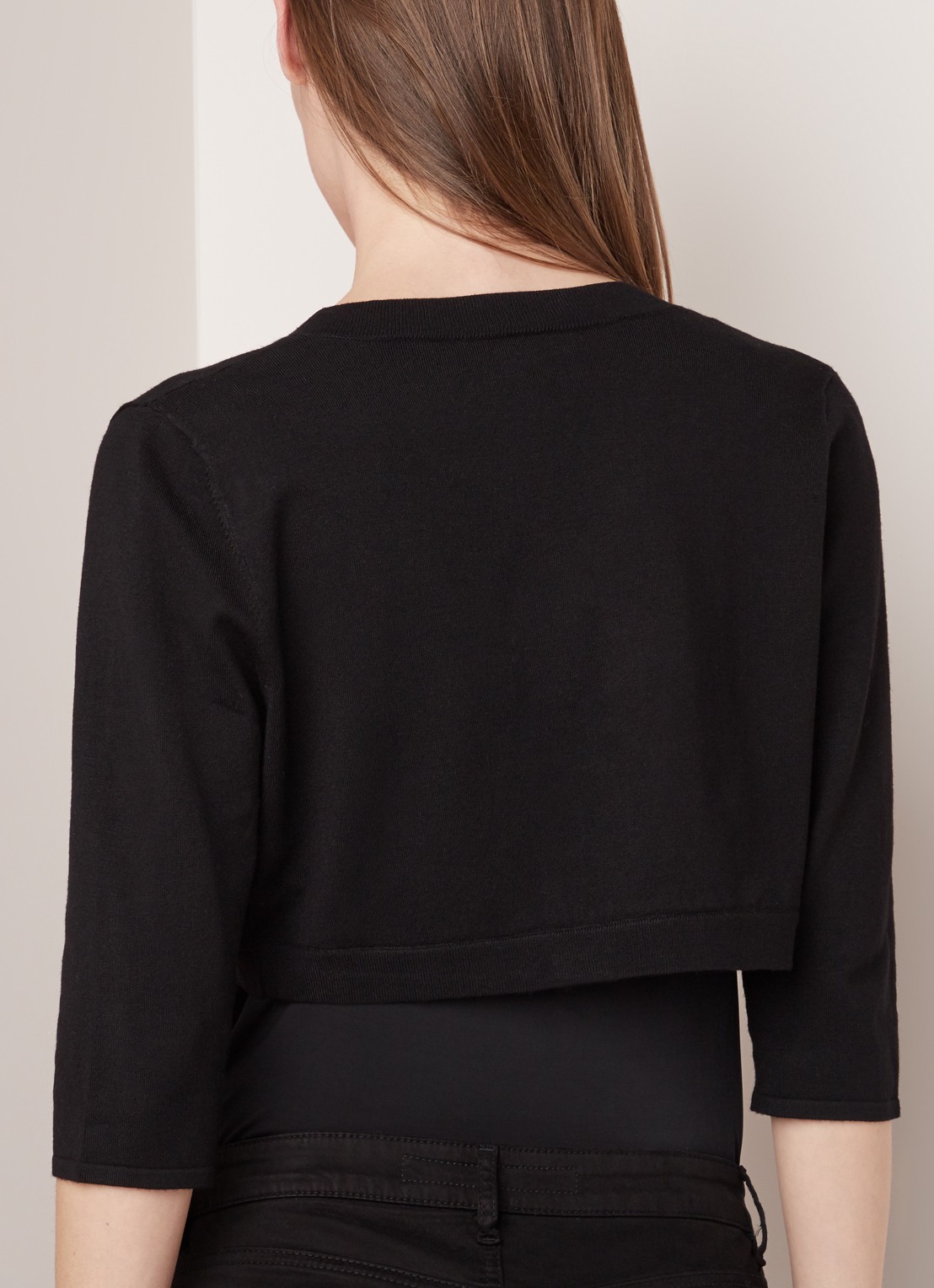 Phase Eight Elisha bolero met driekwart mouw - achterkant 2 zwart