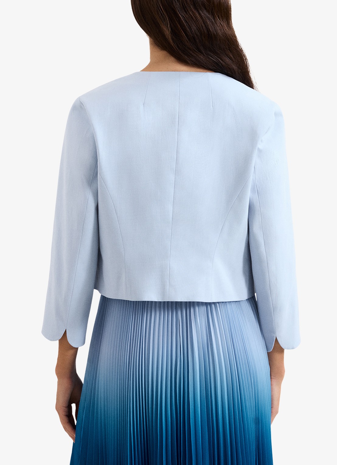 Phase Eight Elizabeth Jack met ronde hals - achterkant lichtblauw