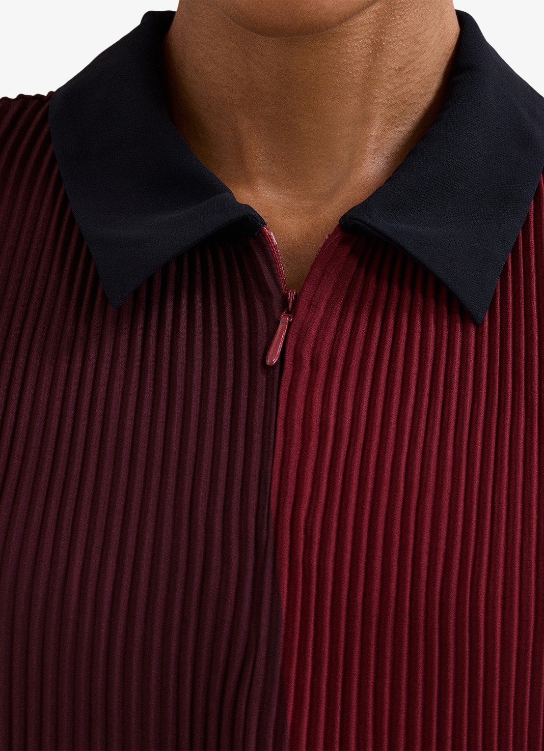 Phase Eight Ella mini jurk met colour blocking - detail 3 rood