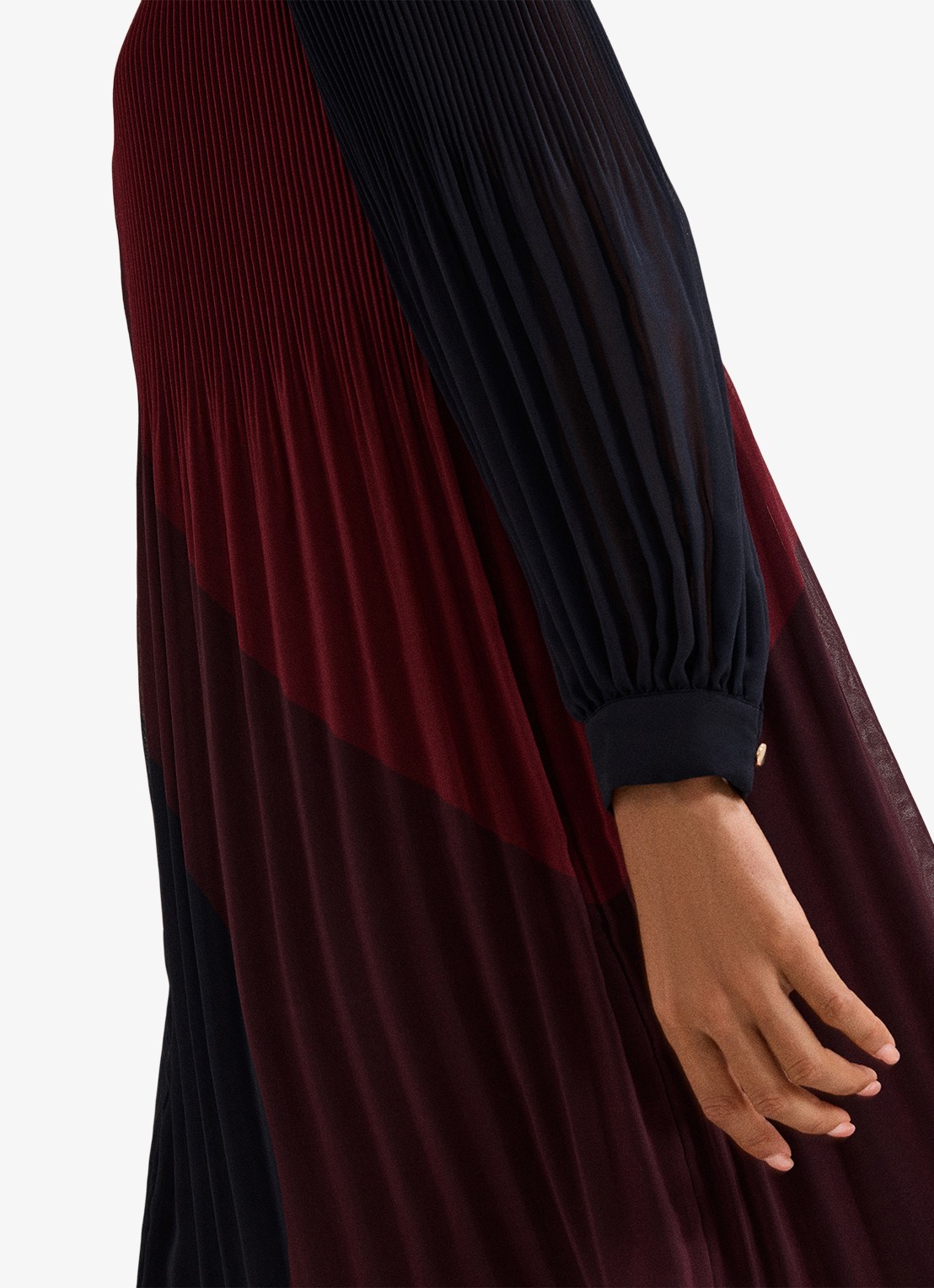 Phase Eight Ella mini jurk met colour blocking - detail 4 rood