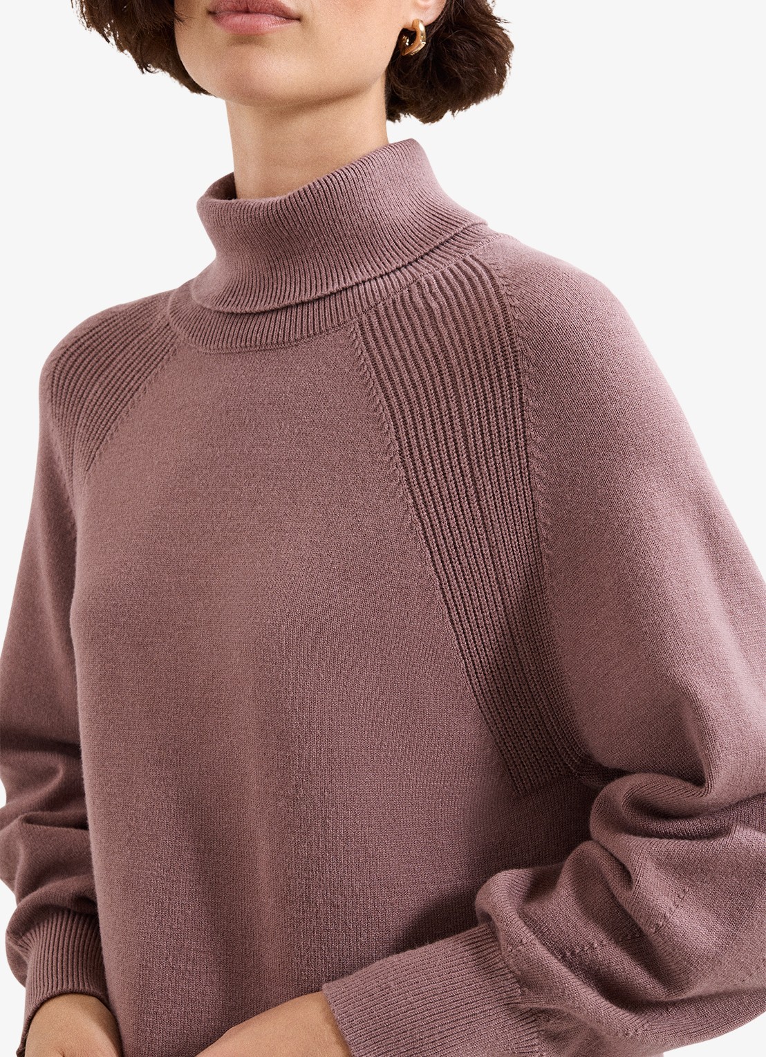 Phase Eight Ellie mini jurk met ballonmouw - detail 4 taupe