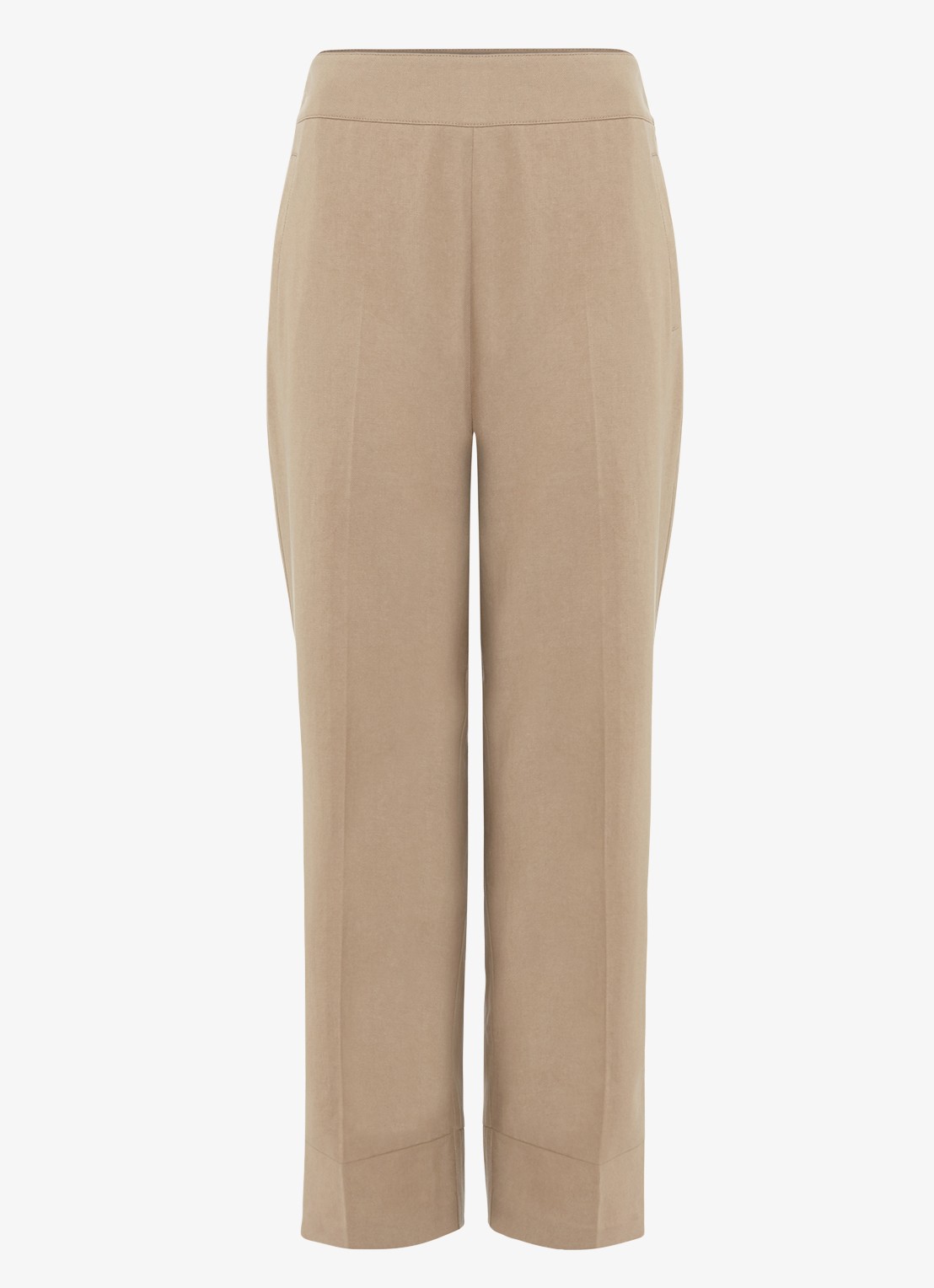 Phase Eight Ellwood high waist straight fit pantalon  - voorkant 2 camel