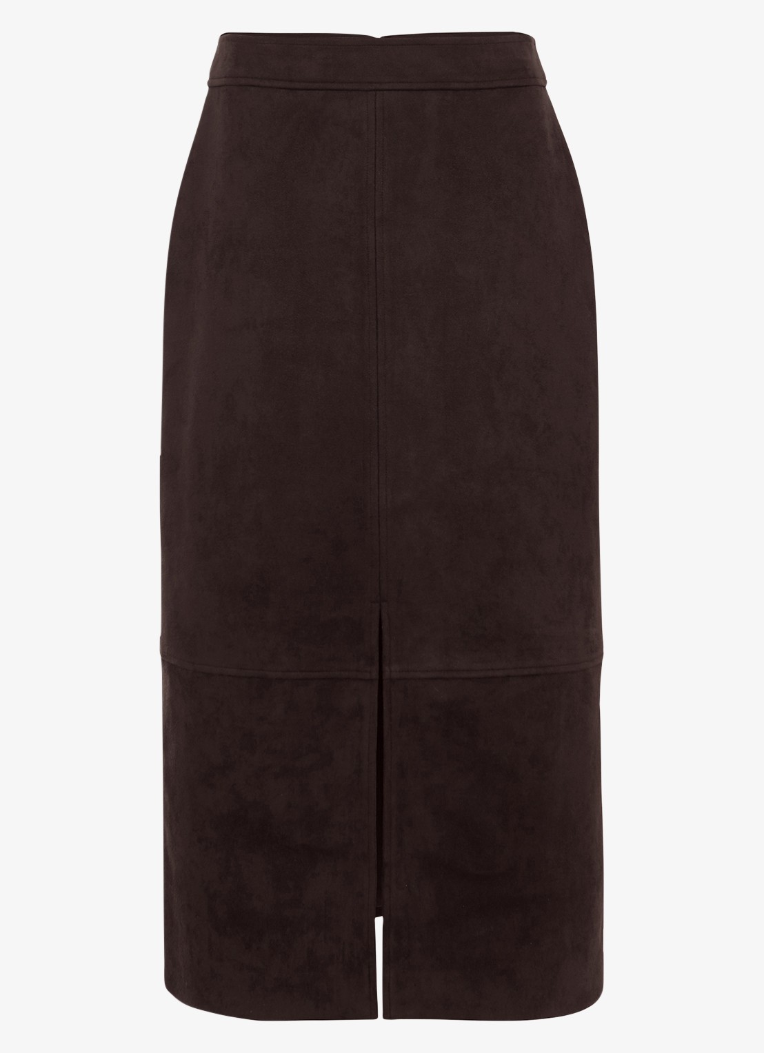 Phase Eight Elodie midi rok met split - voorkant 7 bruin