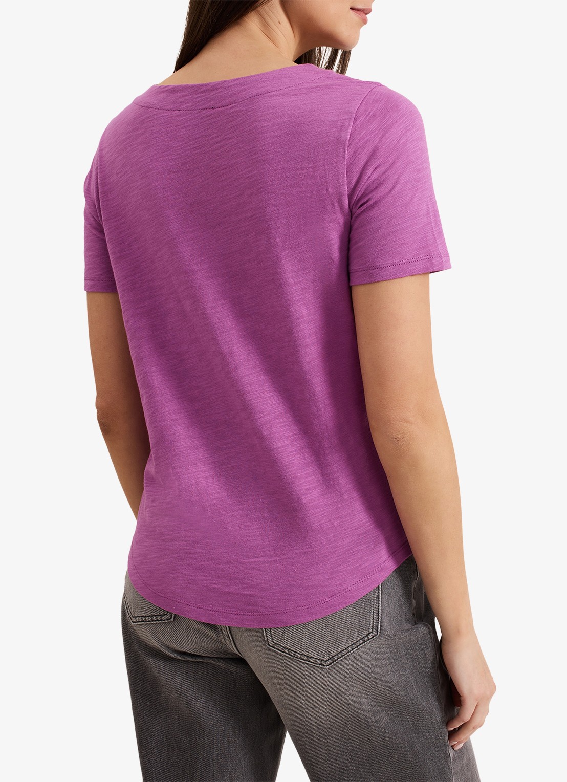 Phase Eight Elspeth T-shirt met V-hals - achterkant 3 paars