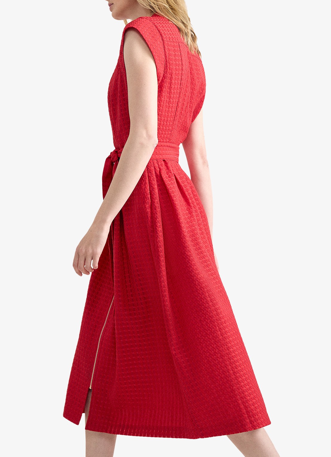 Phase Eight Elvira midi jurk met structuur - detail 7 rood