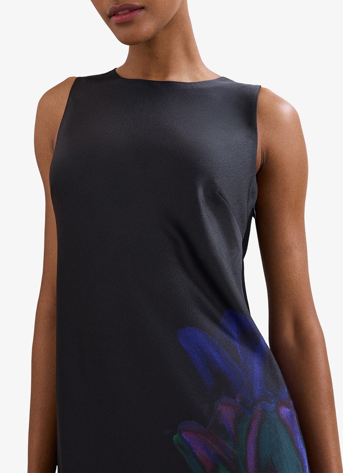 Phase Eight Felicity midi jurk met print - detail 3 zwart