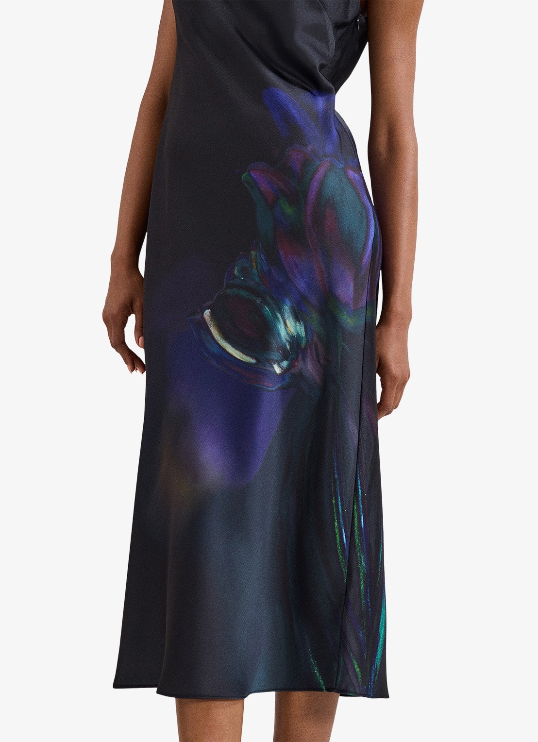 Phase Eight Felicity midi jurk met print - detail 4 zwart