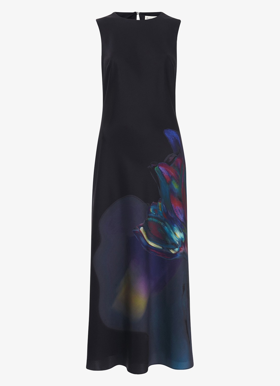 Phase Eight Felicity midi jurk met print - voorkant 7 zwart