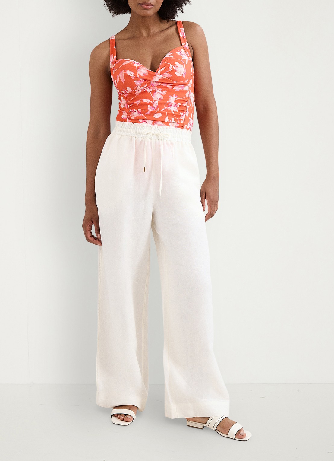 Phase Eight  Floral tankini met print - detail 4 orange