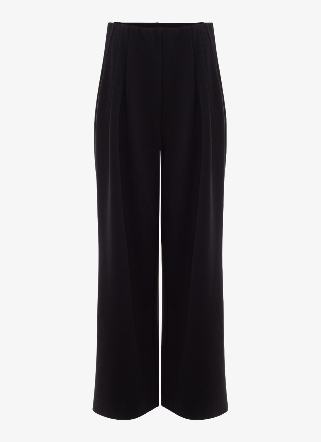 Phase Eight Florence high waist pantalon met plooien - voorkant zwart