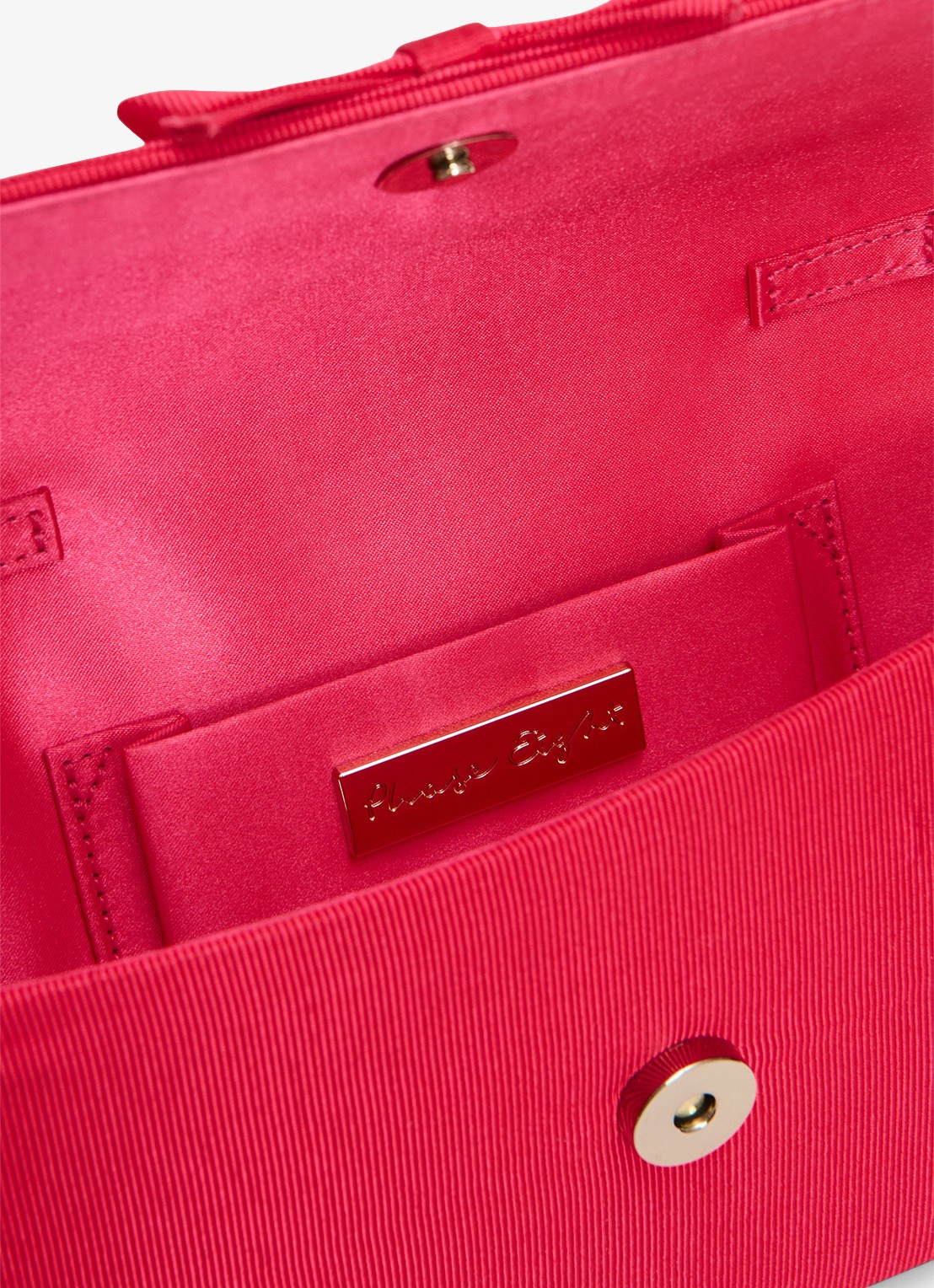 Phase Eight Grosgrain clutch met strikdetail  - detail 2 roze