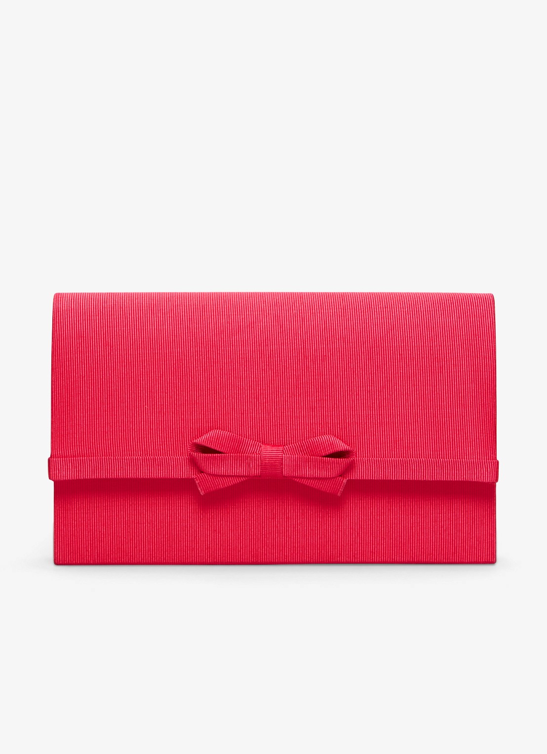 Phase Eight Grosgrain clutch met strikdetail  - voorkant 4 roze