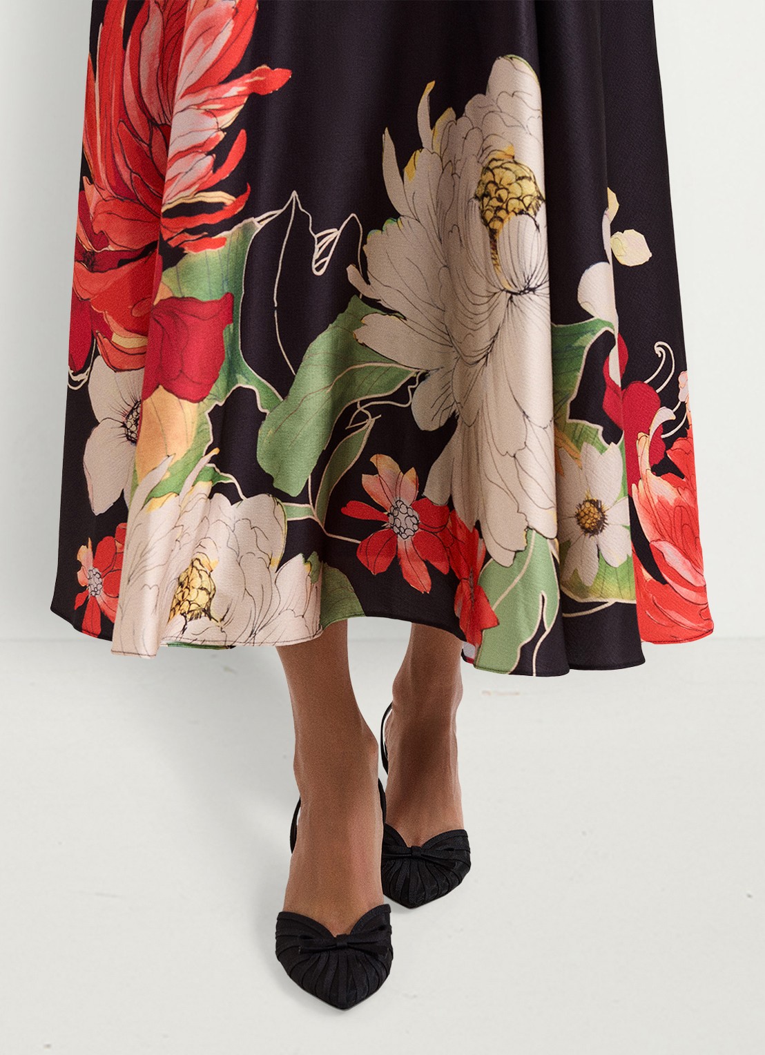 Phase Eight Grosgrain slingback met strikdetail - detail 7 zwart