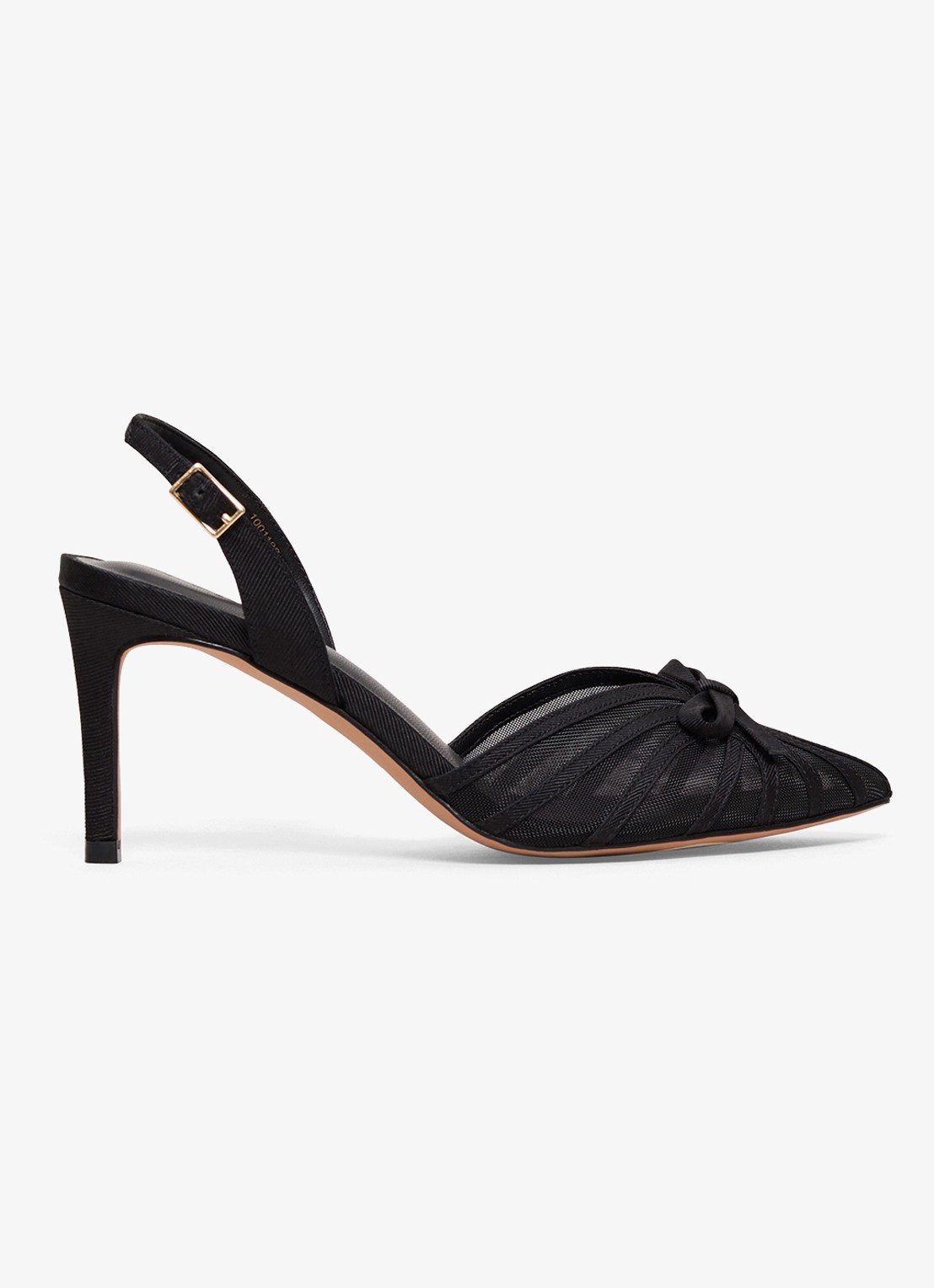 Phase Eight Grosgrain slingback met strikdetail - voorkant 2 zwart