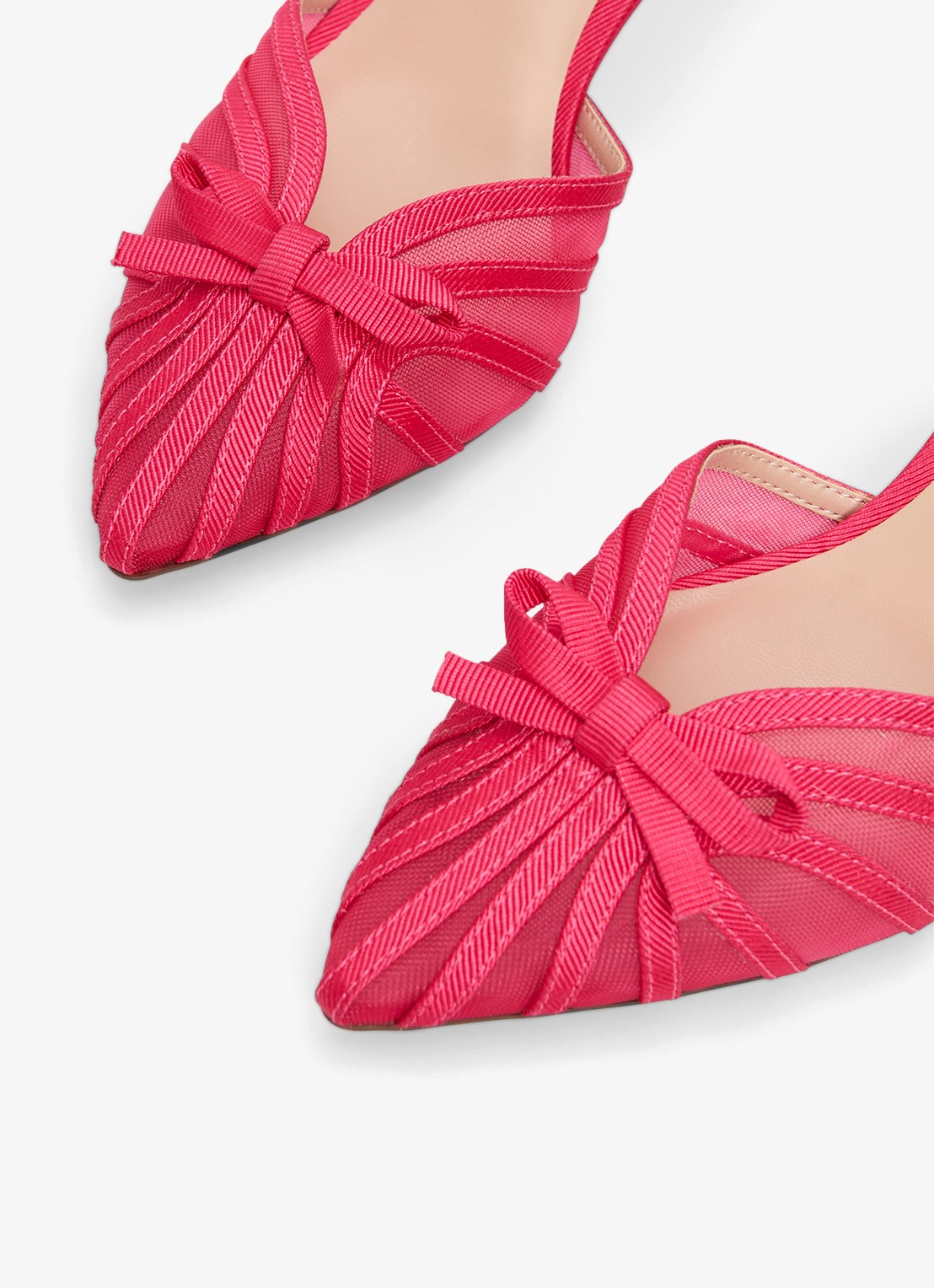 Phase Eight Grosgrain slingback met strikdetail - detail 2 roze