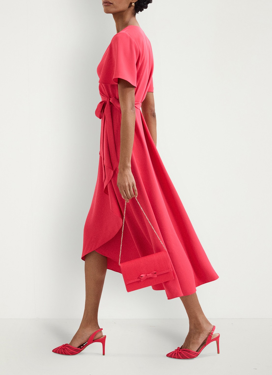Phase Eight Grosgrain slingback met strikdetail - detail 4 roze