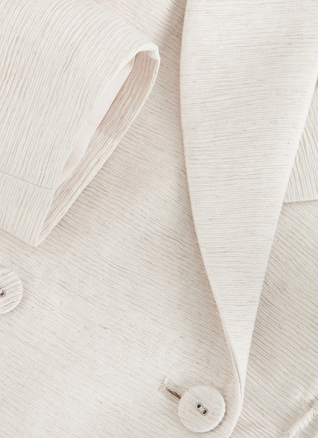 Phase Eight Harlow blazer in linnenblend met structuur - detail 7 beige