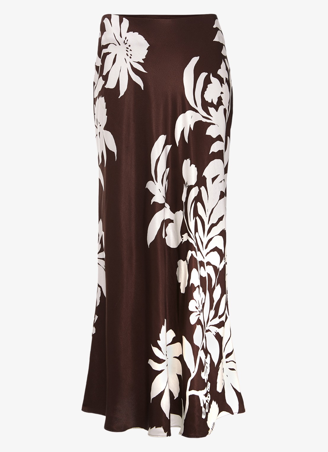 Phase Eight Hattie midi rok met print - voorkant bruin