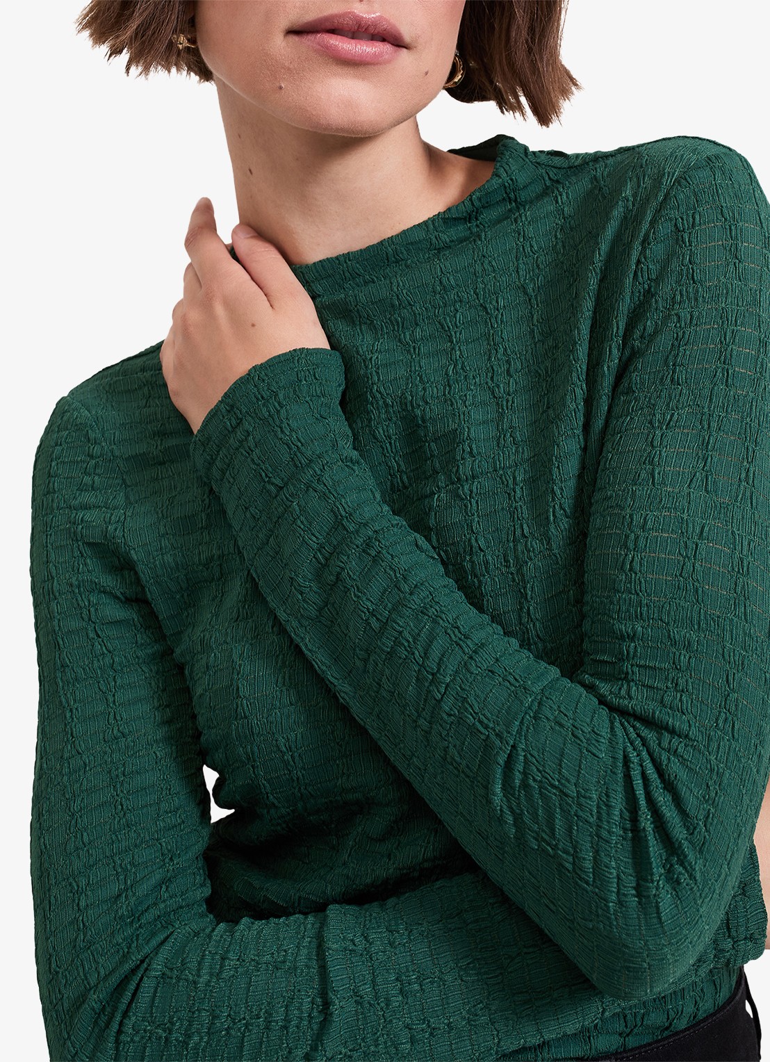 Phase Eight Haylee pullover met structuur - detail 5 groen