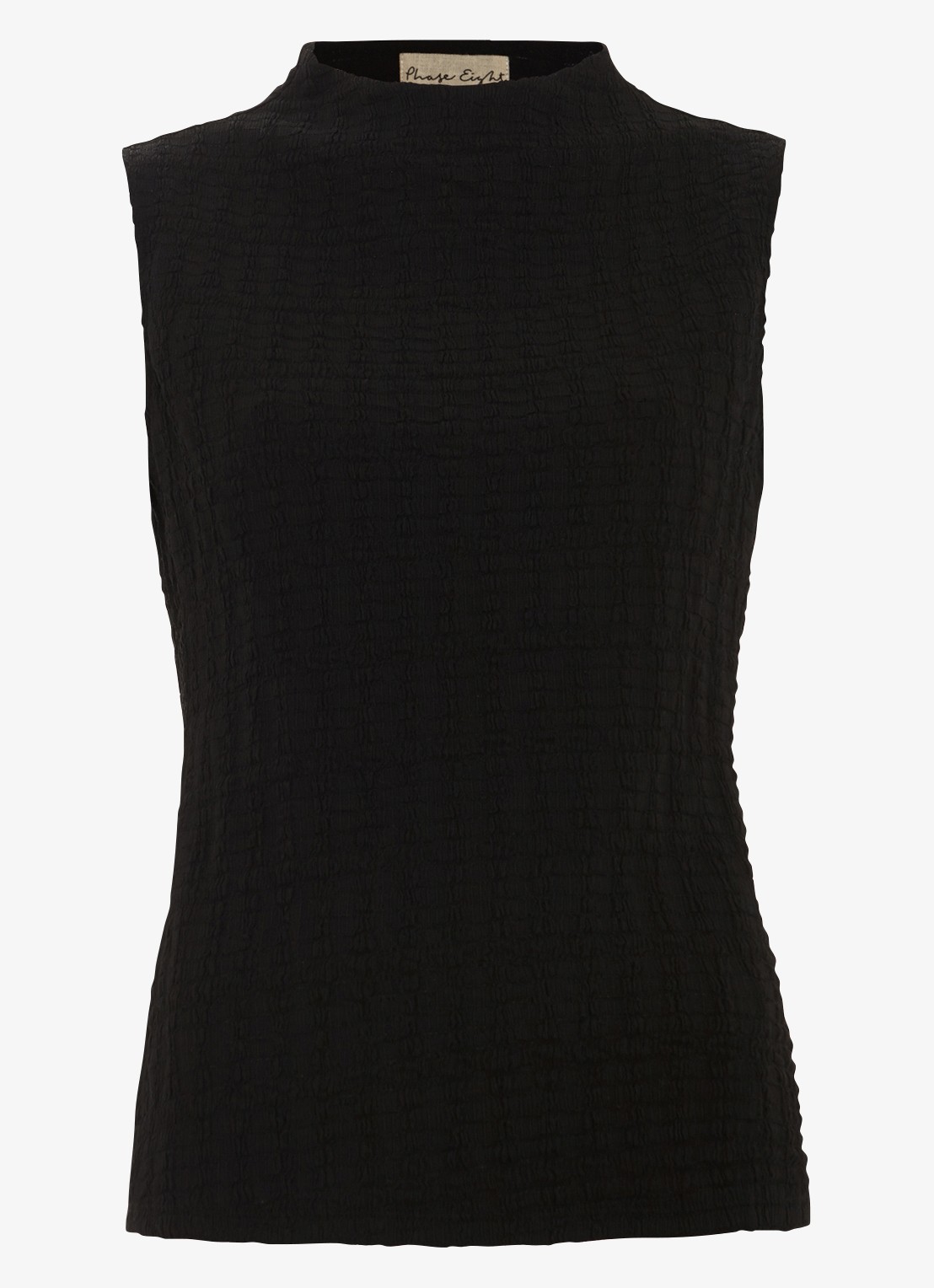 Phase Eight Haylee top met structuur - voorkant 2 zwart