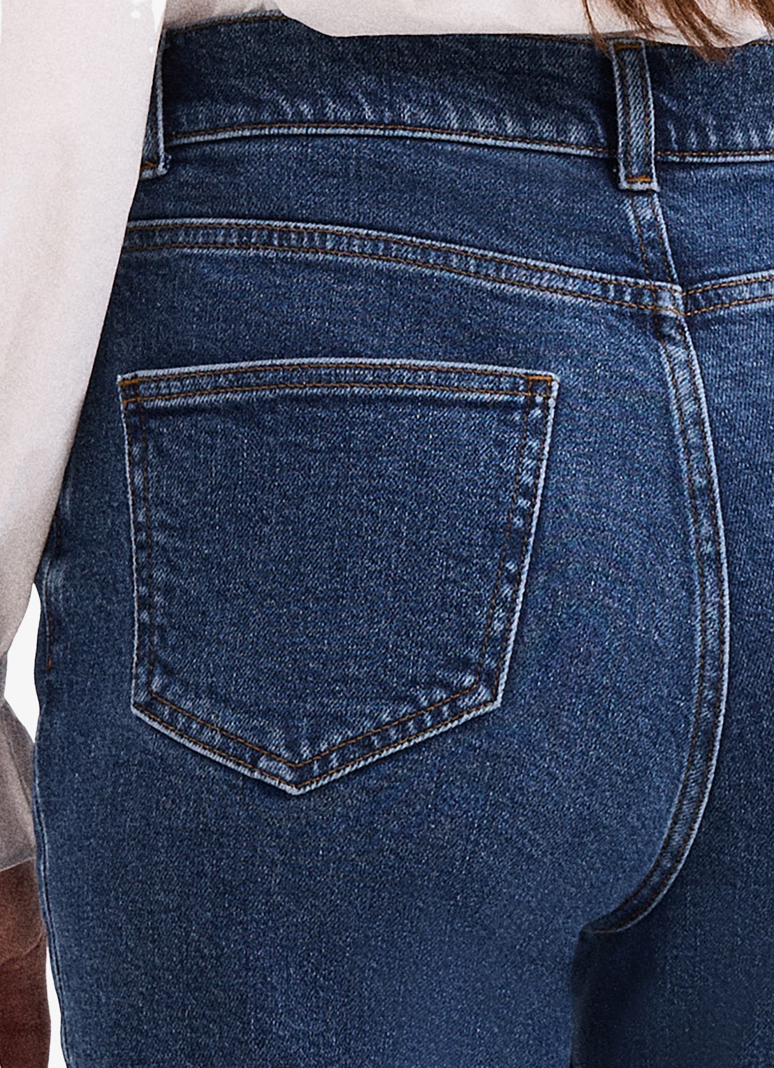 Phase Eight High waist cropped straight fit jeans met steekzakken - detail 4 denim