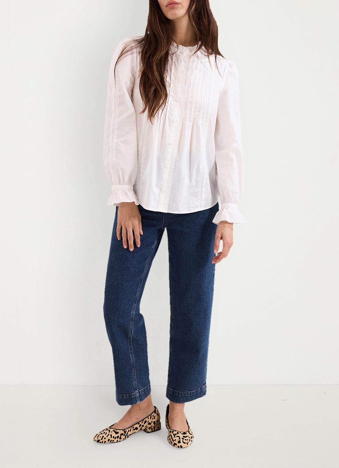 Phase Eight High waist cropped straight fit jeans met steekzakken - detail 5 denim