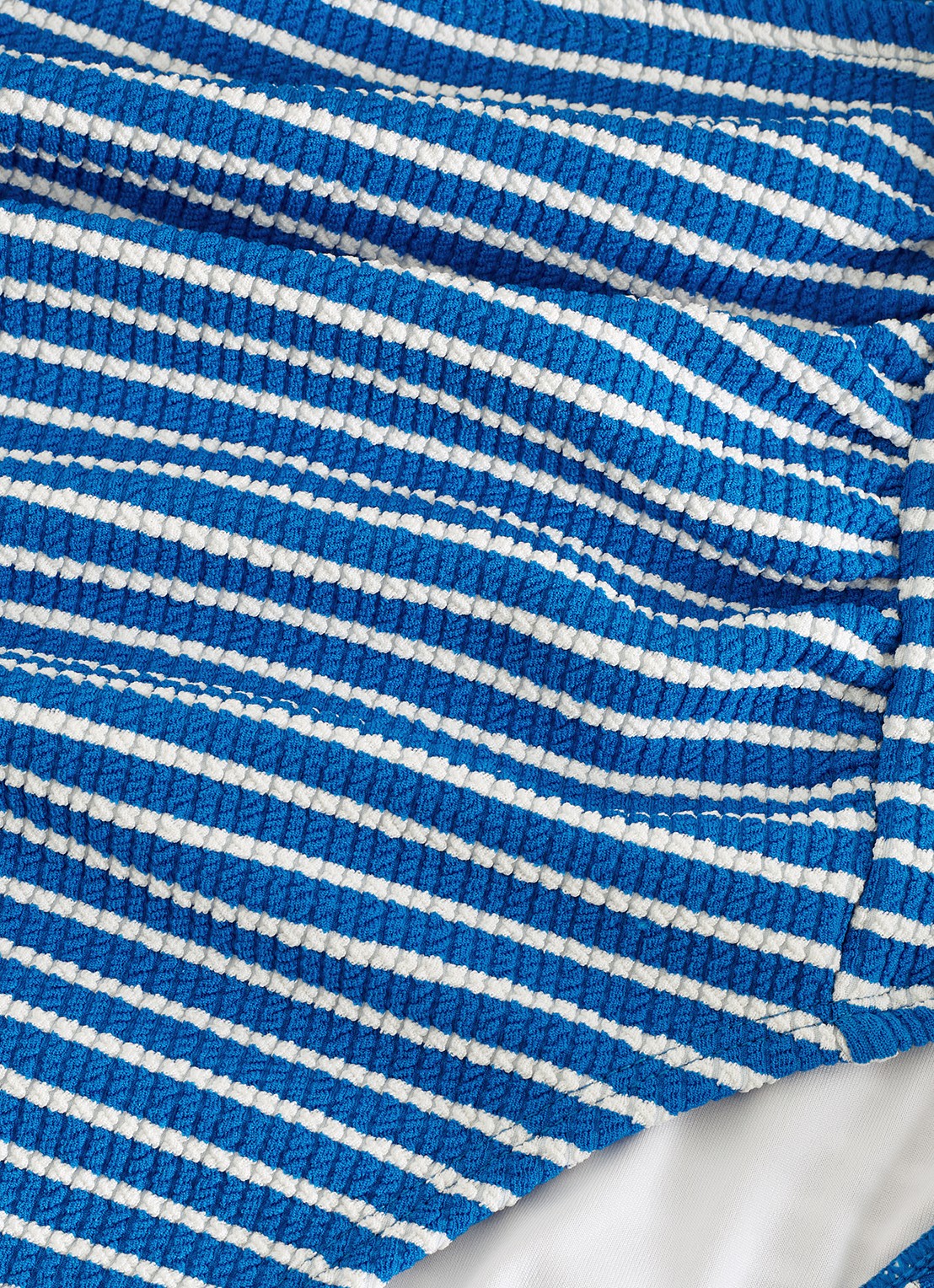 Phase Eight High waisted bikinislip met streepprint - detail 4 kobaltblauw
